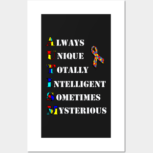 Autistic Interpretations Gift Puzzle Letters Quote Autism Awareness Posters and Art